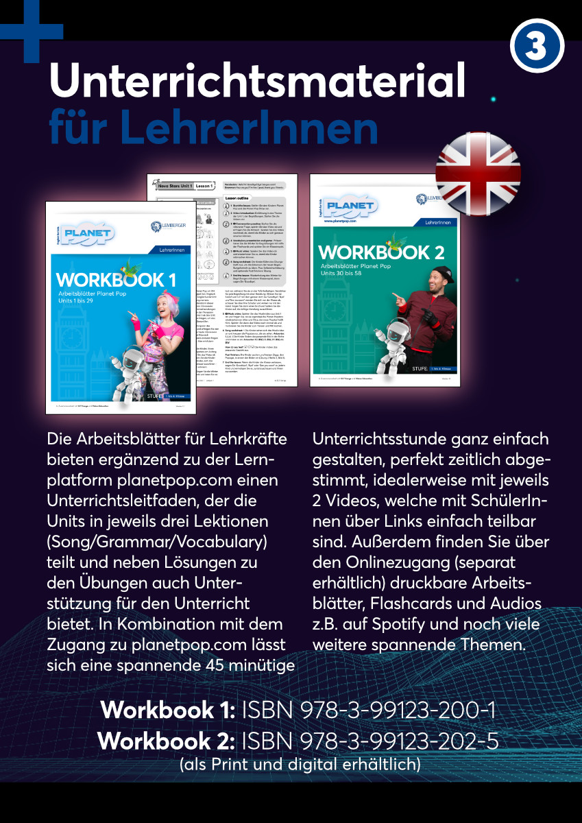 Planet Pop: Workbook 1 - Arbeitsblätter für LehrerInnen - Units 1 - 29