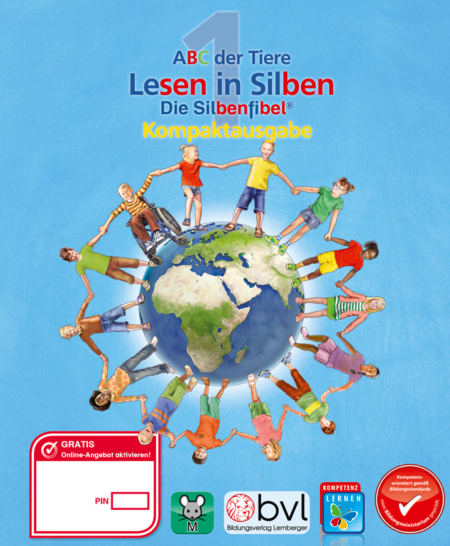ABC der Tiere 1 - Schulbuch Kompaktausgabe: Lesen in Silben - Silbenfibel