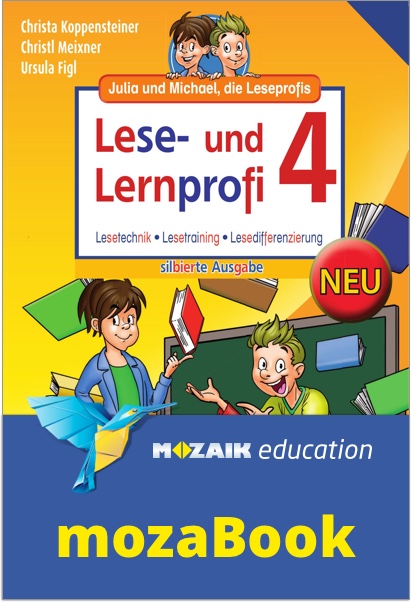 mozaBook - Lese- und Lernprofi 4 - Schulbuch NEU: Silbierte Ausgabe